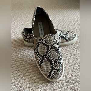 Steve Madden Snake Print Slip-On Sneakers